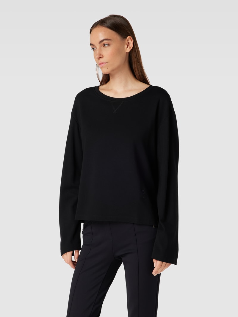 Sweatshirt mit Glockenärmeln Modell 'BEAA TRICE' in schwarz