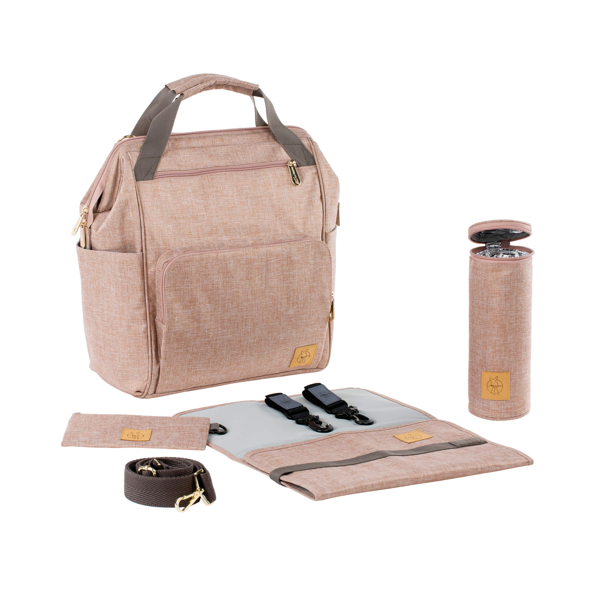 Wickelrucksack - Glam Goldie Backpack, Rose