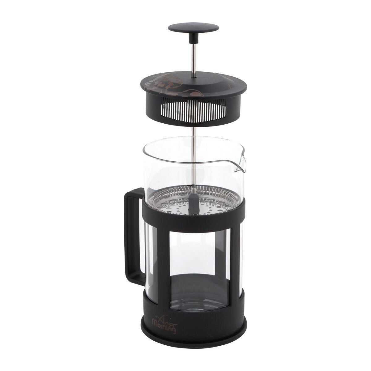 ANY MORNING French Press Kanne Any Morning FY04 French Press Kaffeebereiter, 350 Ml, Schwarz