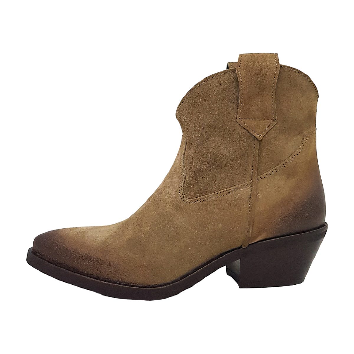 Lazamani booties western low 55.103 - Ladies Braun Sand
