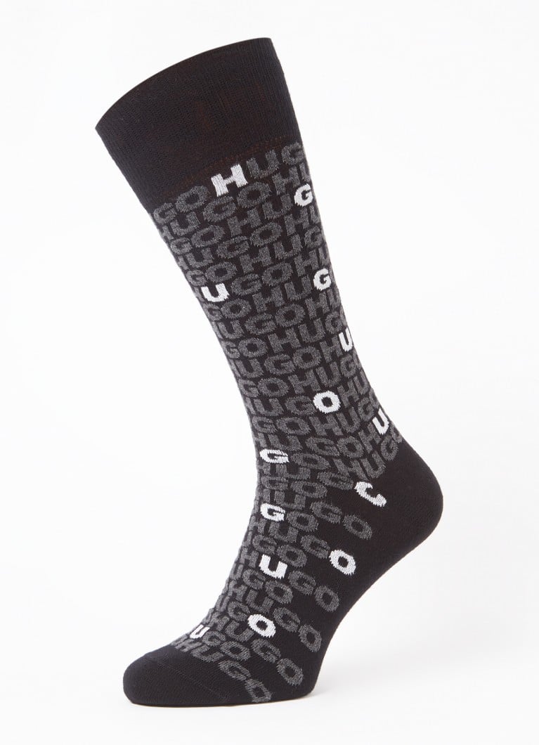 Meias HUGO BOSS com estampa do logotipo, pacote com 2 pares