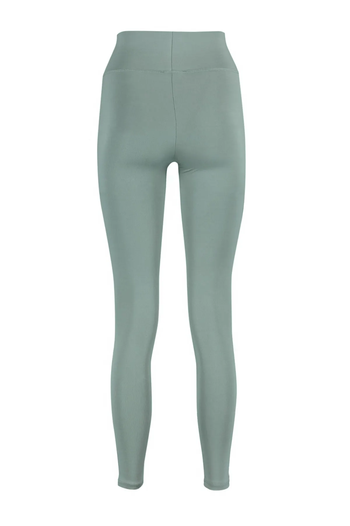 Trendyol Collection  Khakifarbene gestrickte Sport-Leggings mit breiter Taille und elastischem Extra-Regenerationseffekt in voller Länge TWOAW21TA0029