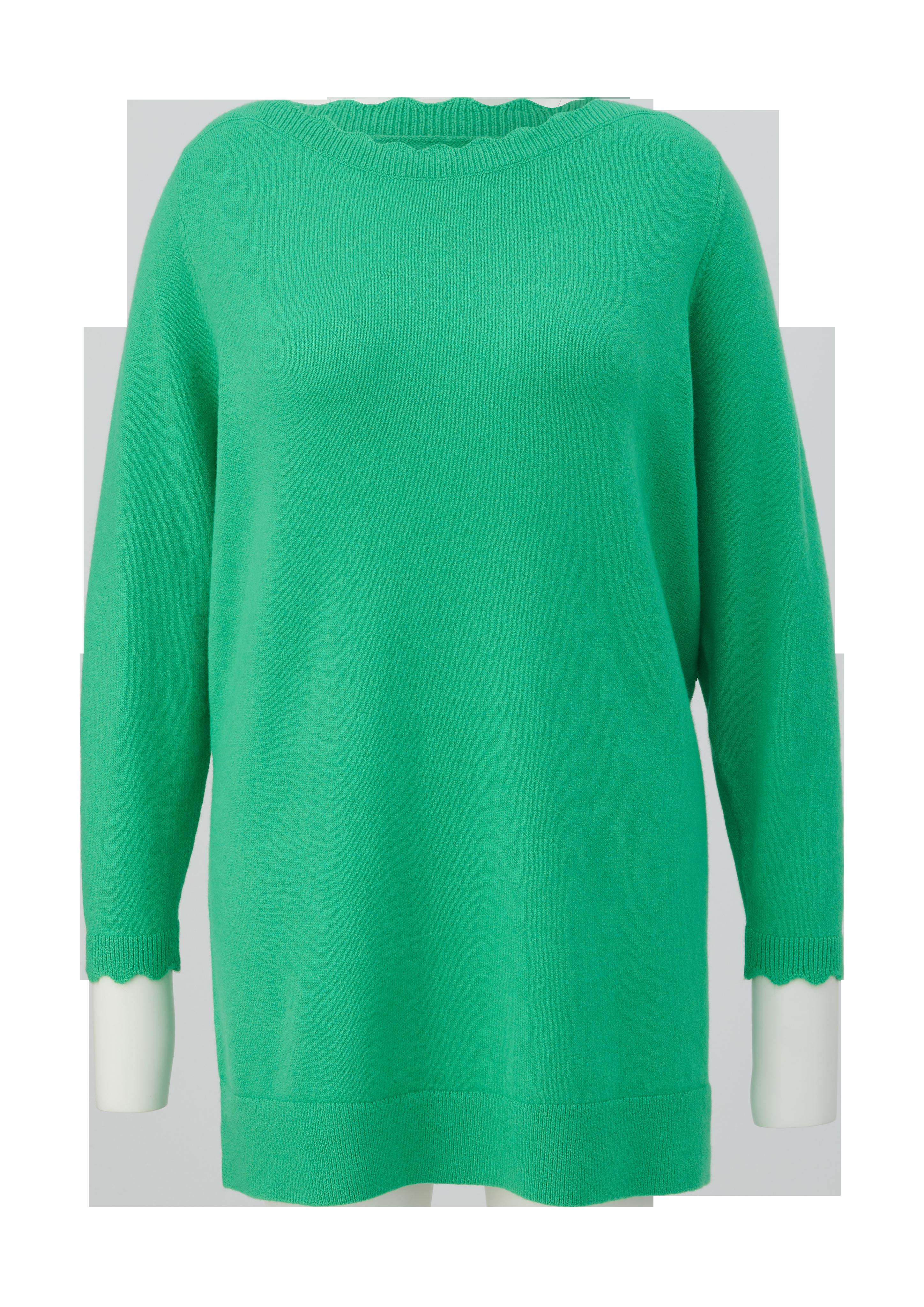 Strickpullover mit Wellen-Ausschnitt  2138182-7588