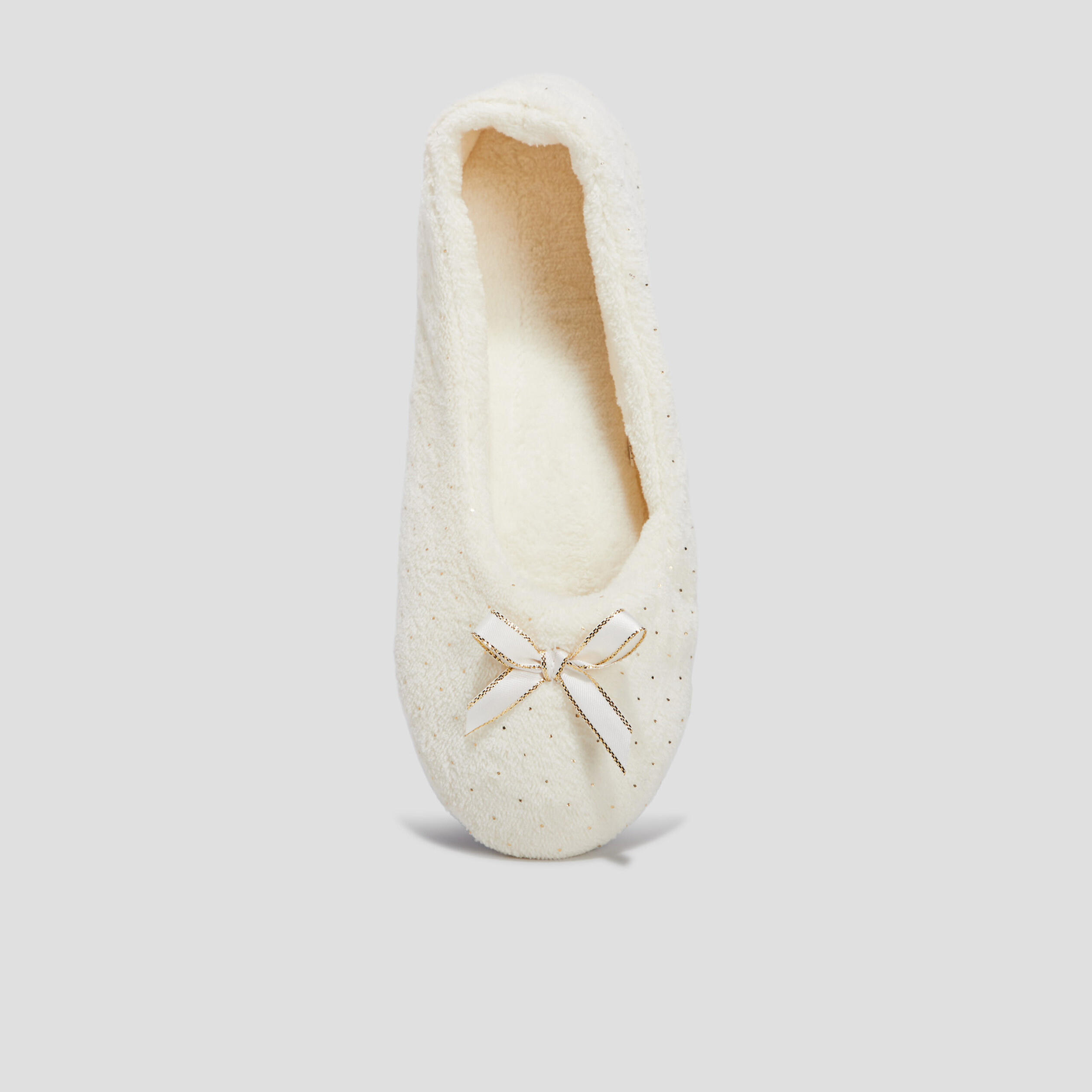 Chaussons ballerines blanc femme | La Halle