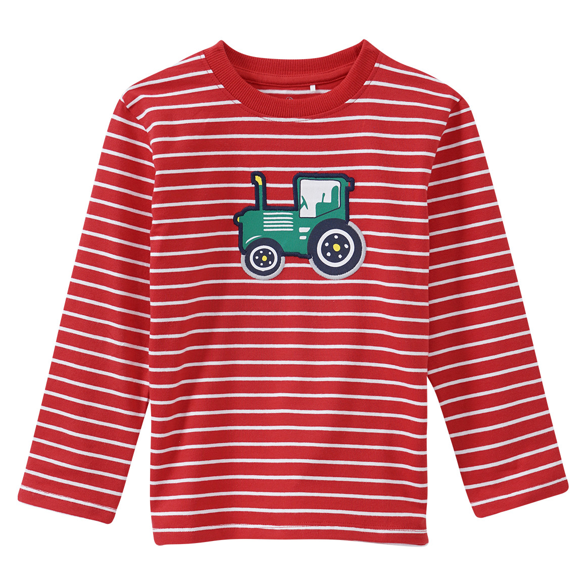 Kinder Langarmshirt mit Trecker-Applikation