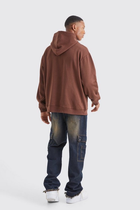 Oversize Batik Hoodie mit Print