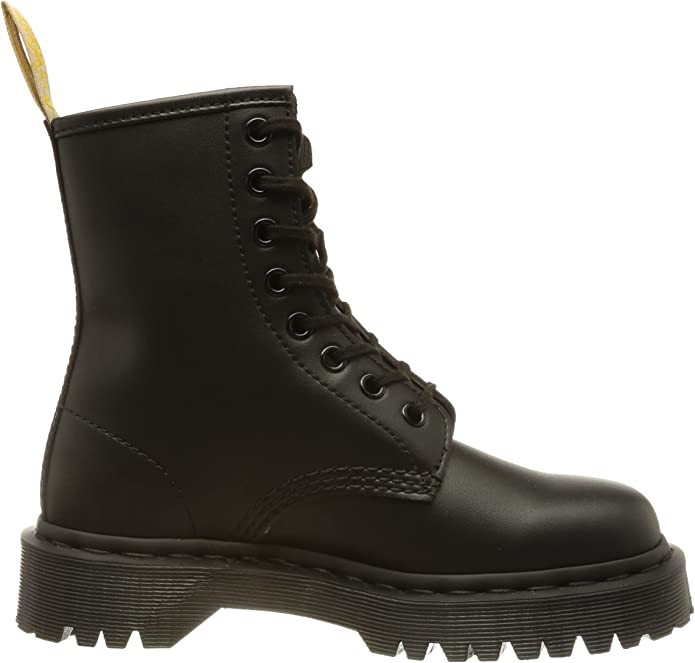 DR. MARTENS Stiefeletten schwarz 8 loch plateau