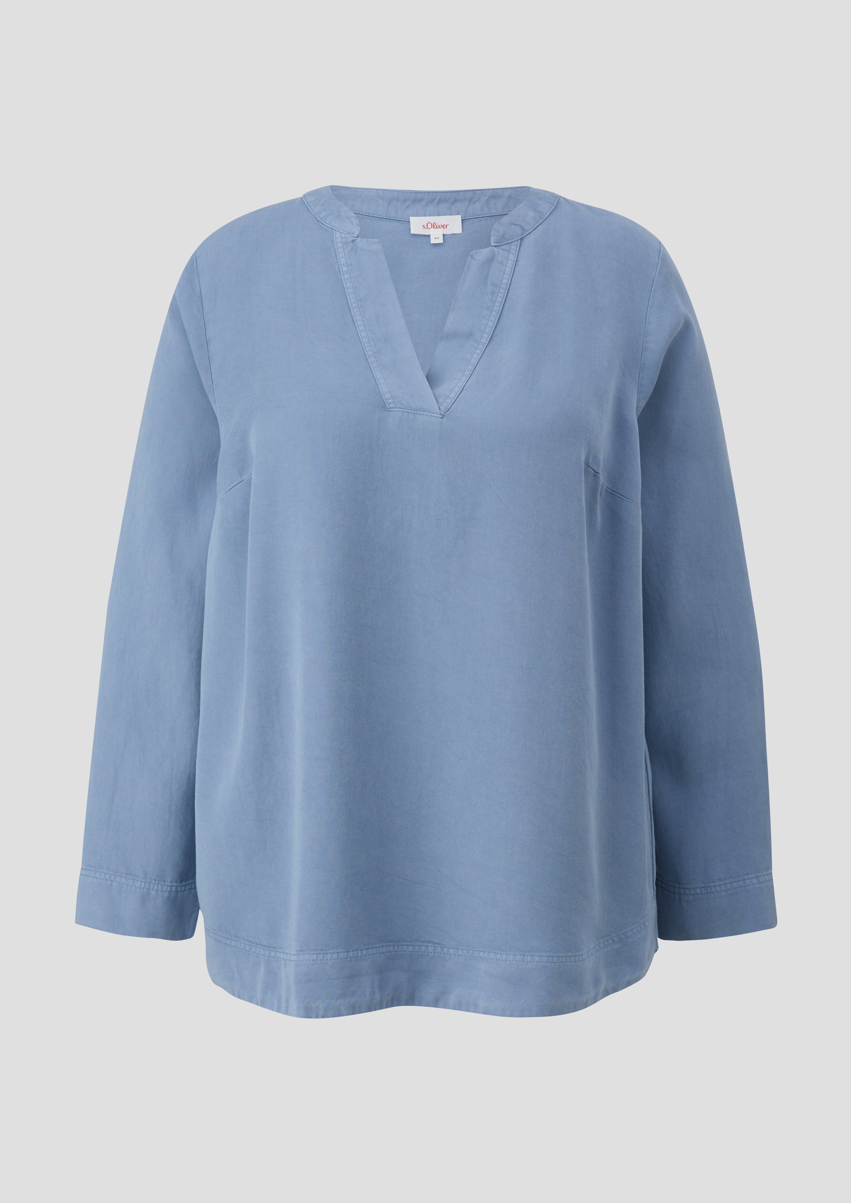 Lyocellbluse mit Tunika-Ausschnitt  2151563-5271