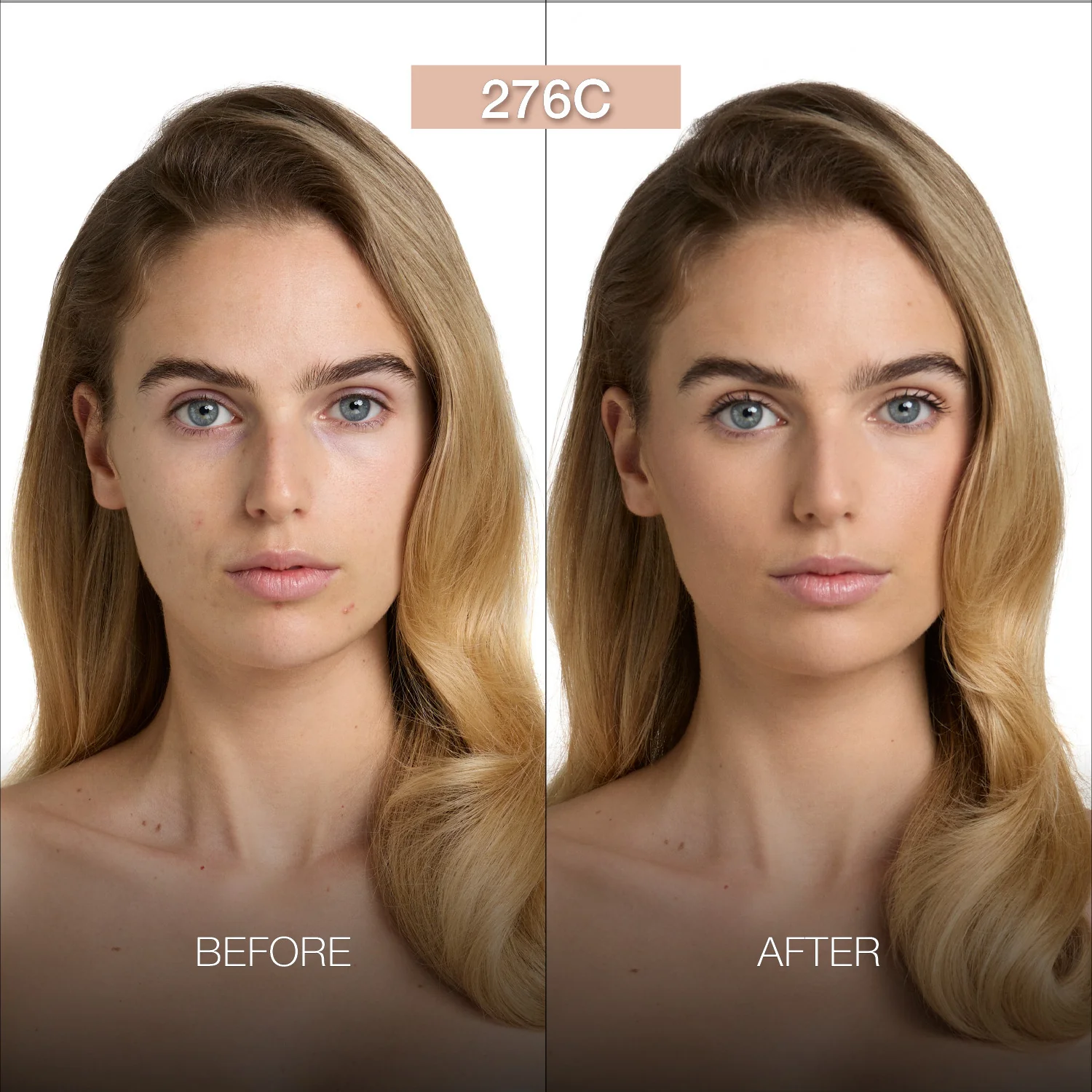 Rosto: É um filtro! Base líquida suavizante e perfeita para o rosto.