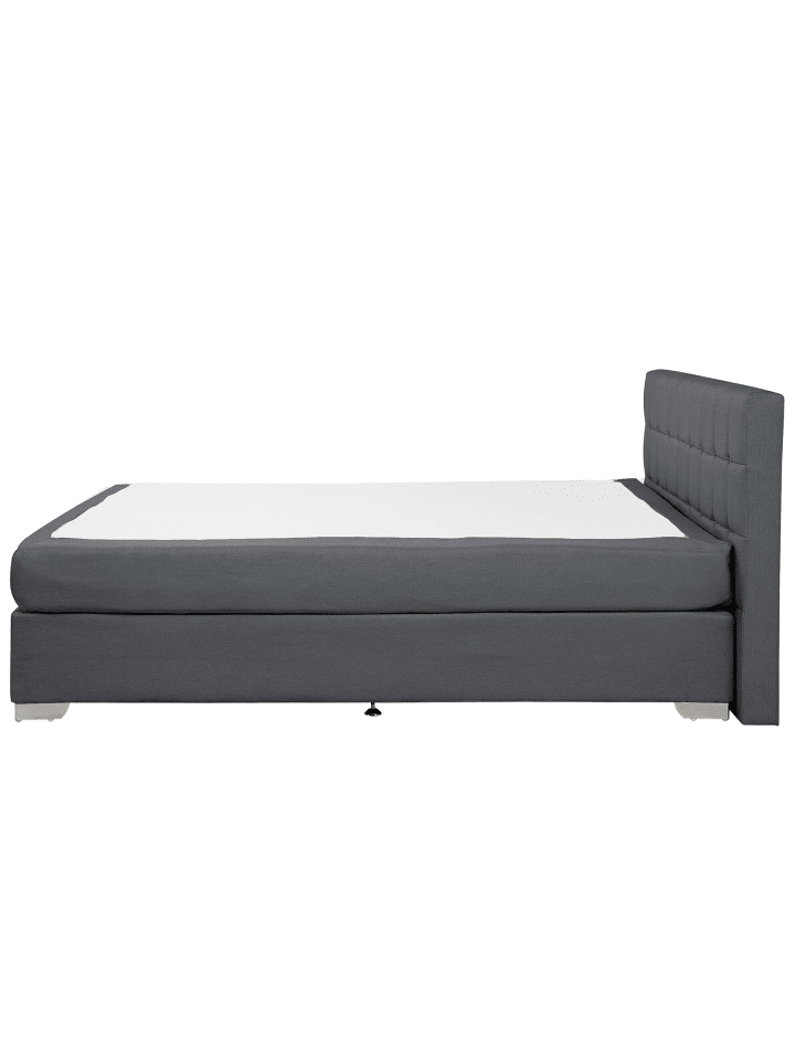 Beliani Doppelbett ADMIRAL in Grau/Silber - (W) 170 x (H) 90 x (L) 210 cm günstig kaufen onesize