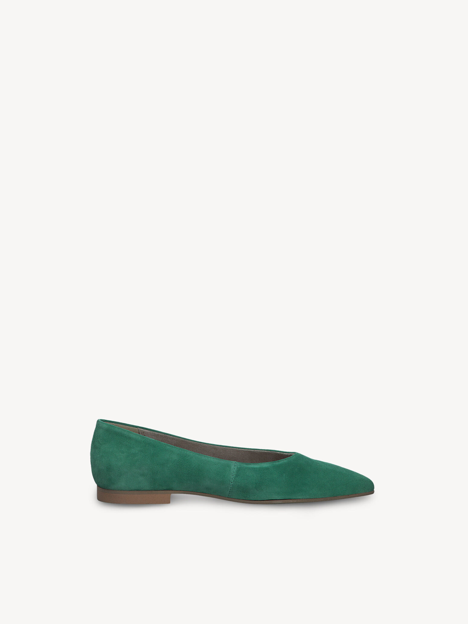 Ballerine en cuir - vert
