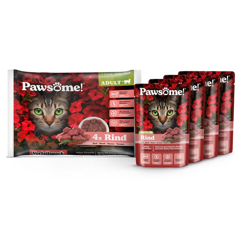 Sparpaket Pawsome Adult Cat 8 x 85 g zu TOP-Preisen