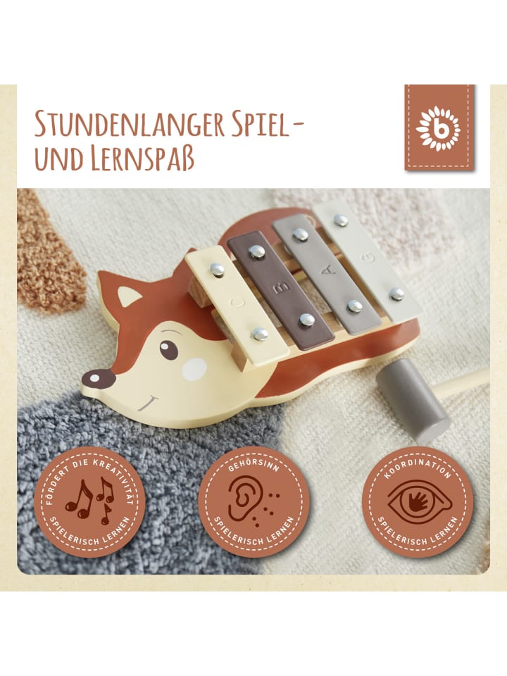 Bieco Spielwaren Xylophon Fuchs - ab 12 Monate in Braun günstig kaufen onesize