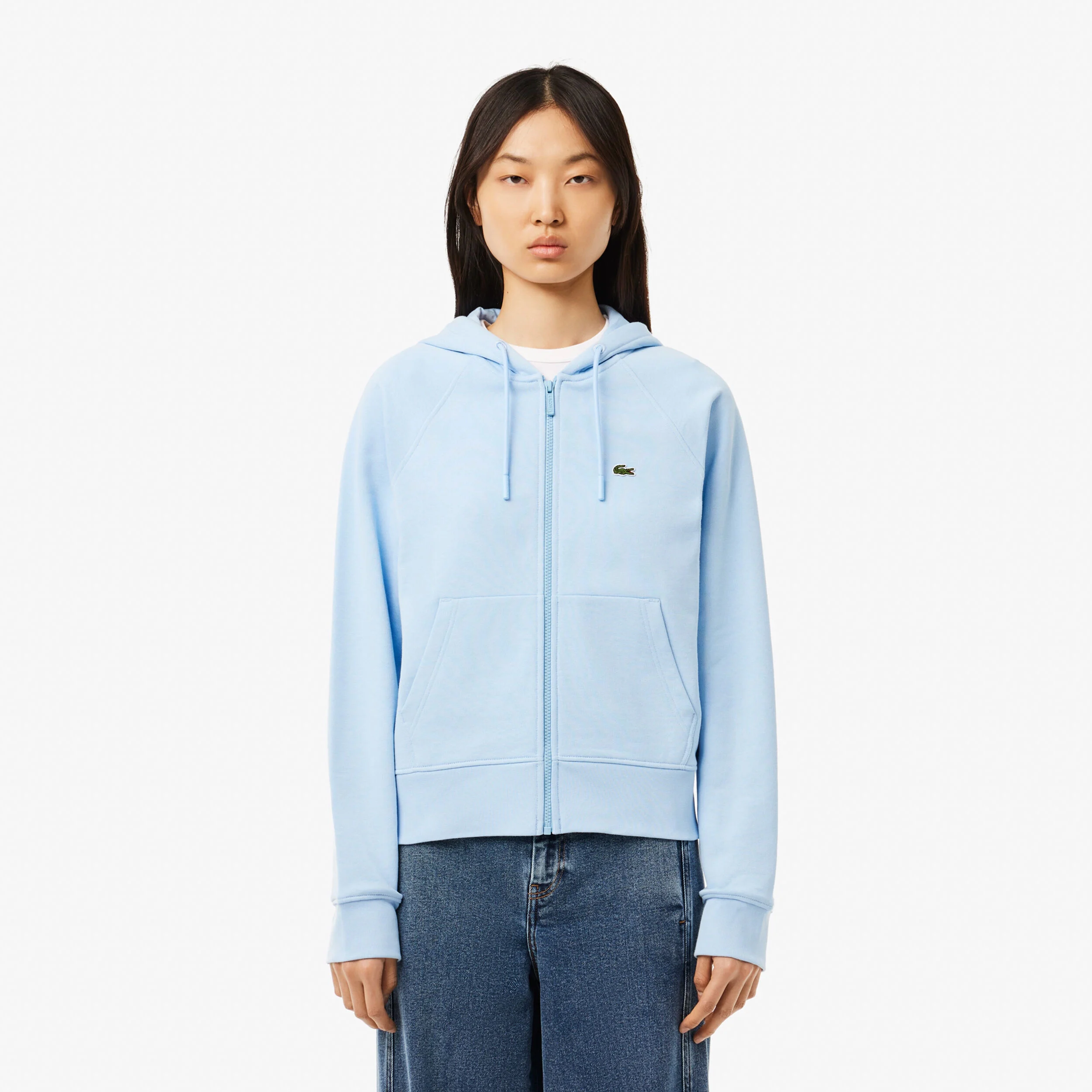 Lifestyle Fleece Sweatshirt Damen - Hellblau
