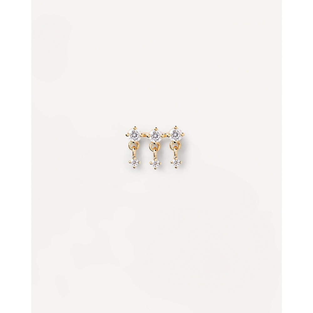 P D Paola Boucle d'oreille unique 925 Argent Boucles d'oreilles