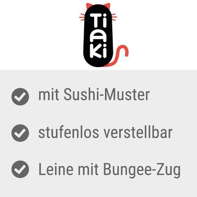 TIAKI Katzengeschirr Sushi mit Leine