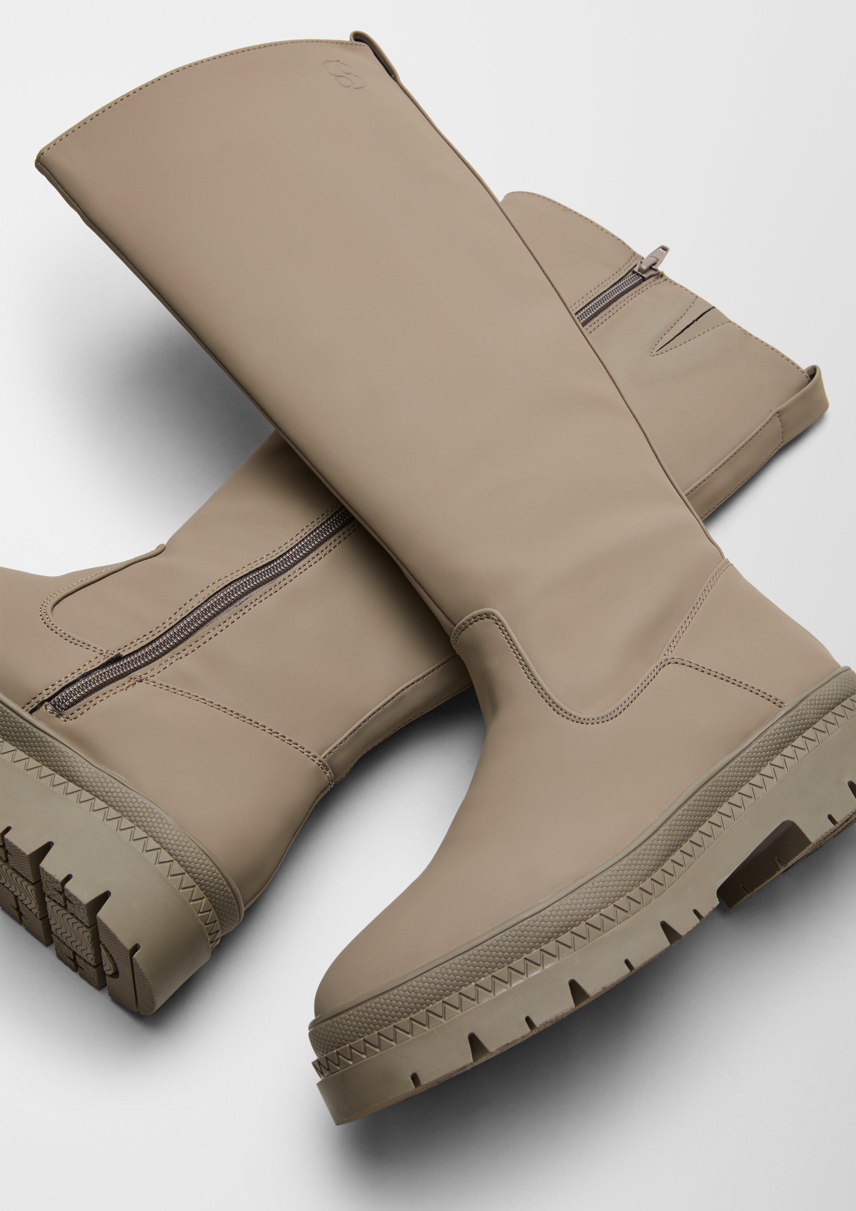 Stiefel in Leder-Optik  6006551-341