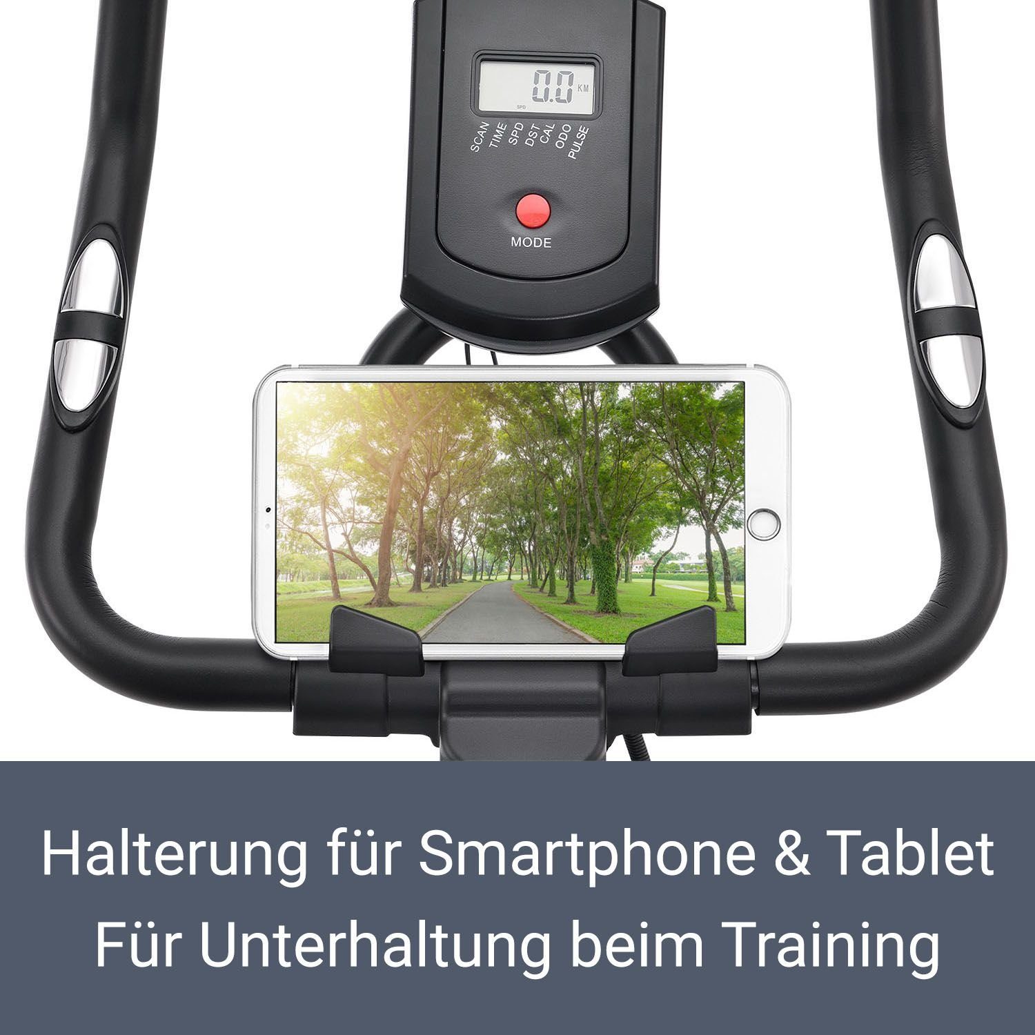 ArtSport Speedbike RapidPace, 10 kg Schwungmasse, Computer mit LCD-Display, Tablet-Halterung