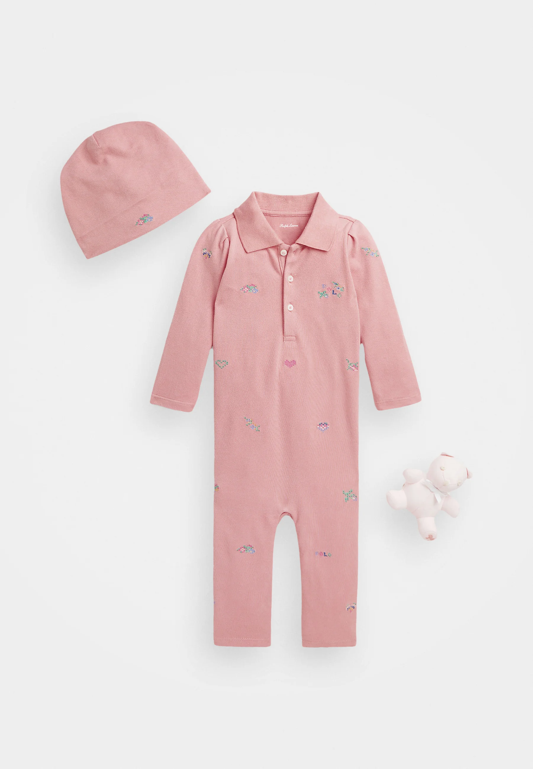 Conjunto de regalo para bebé Polo Ralph Lauren (paquete de 3) - Mono