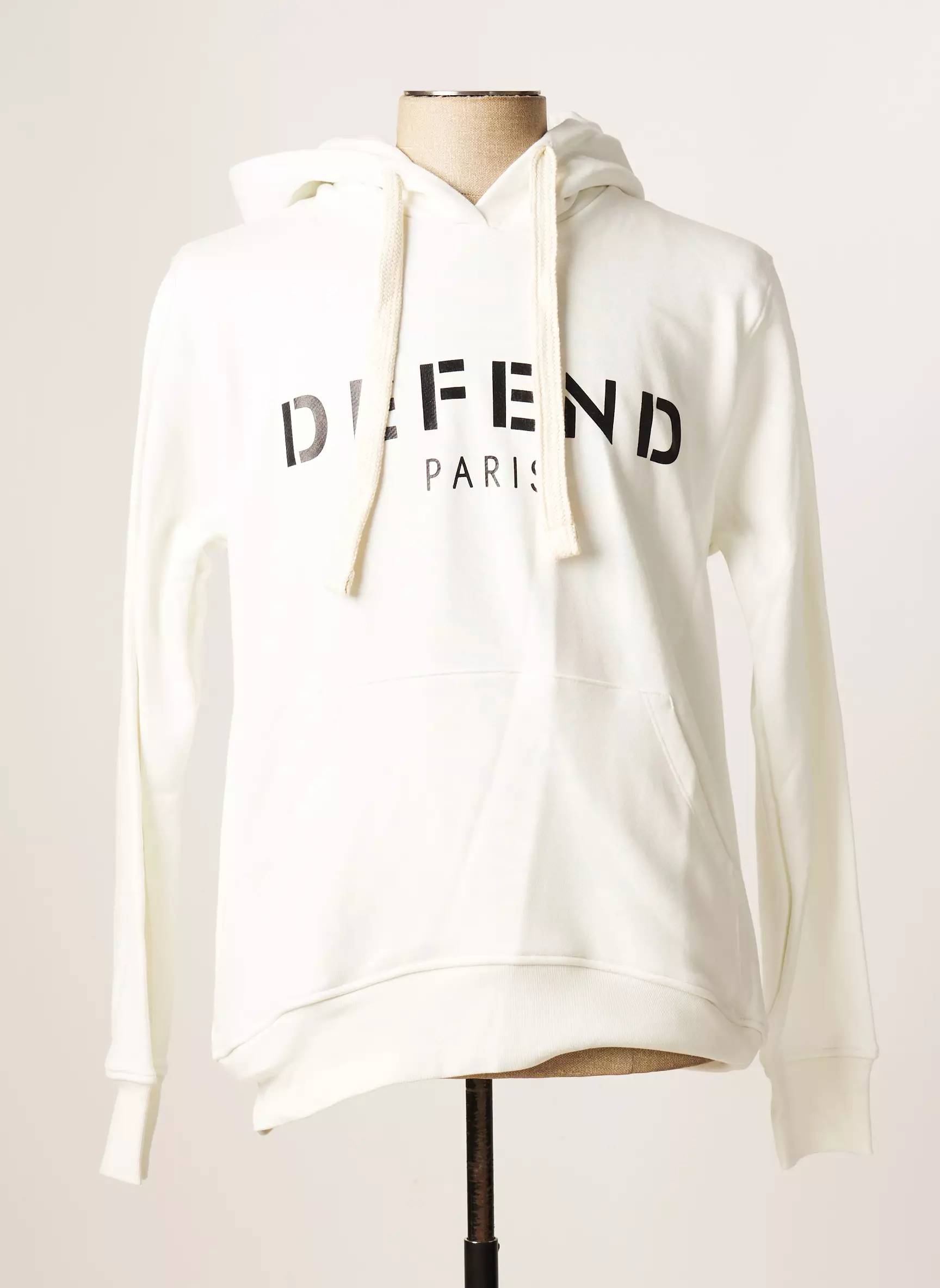 Defend Sweat Capuche Homme couleur blanc