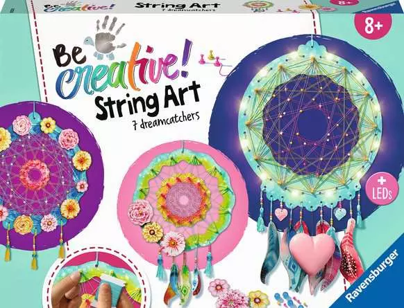 Bastelset DIY String Art Traumfänger - Bastelset für Kinder ab 8 Jahren