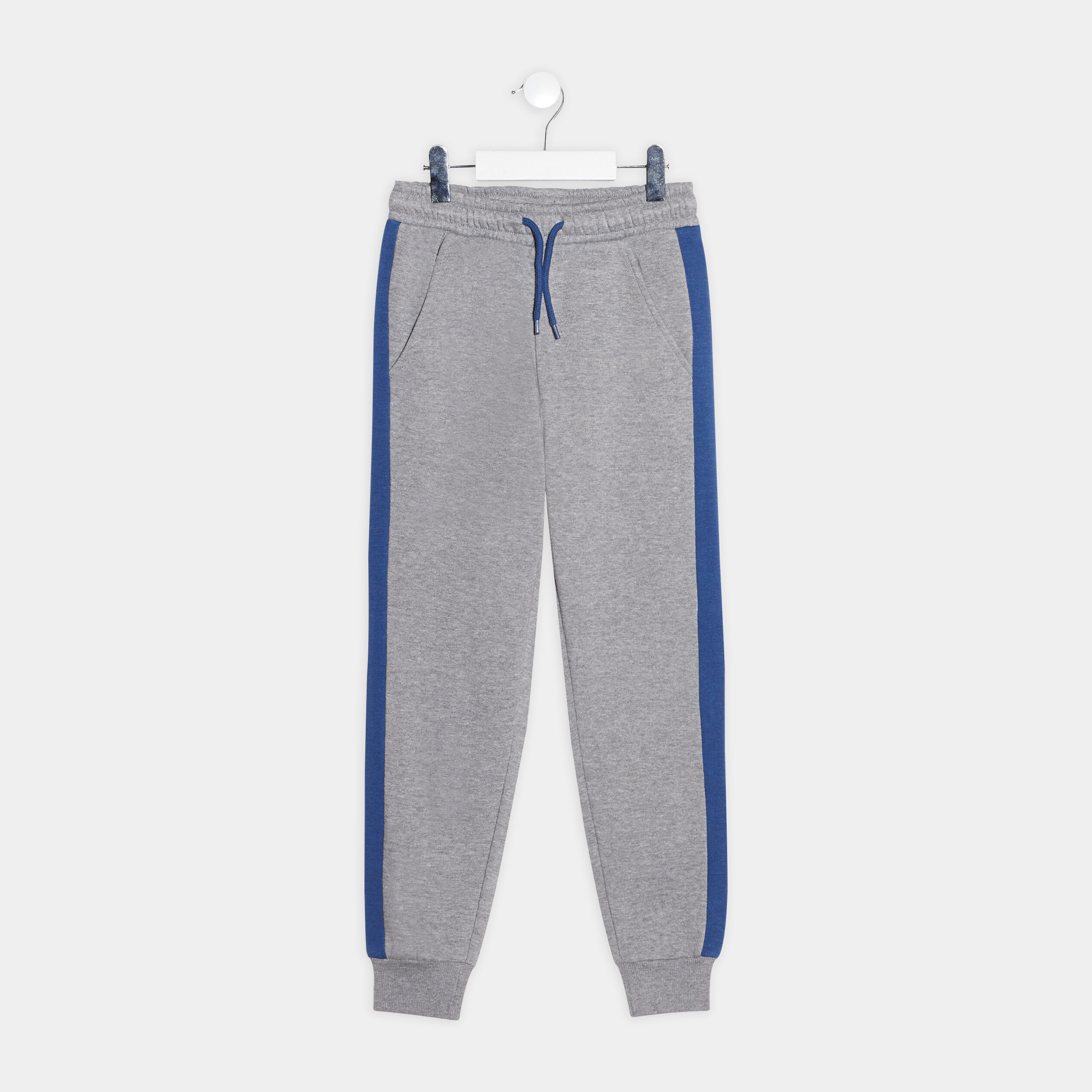 Pantalon jogging molleton gris foncé garçon | La Halle