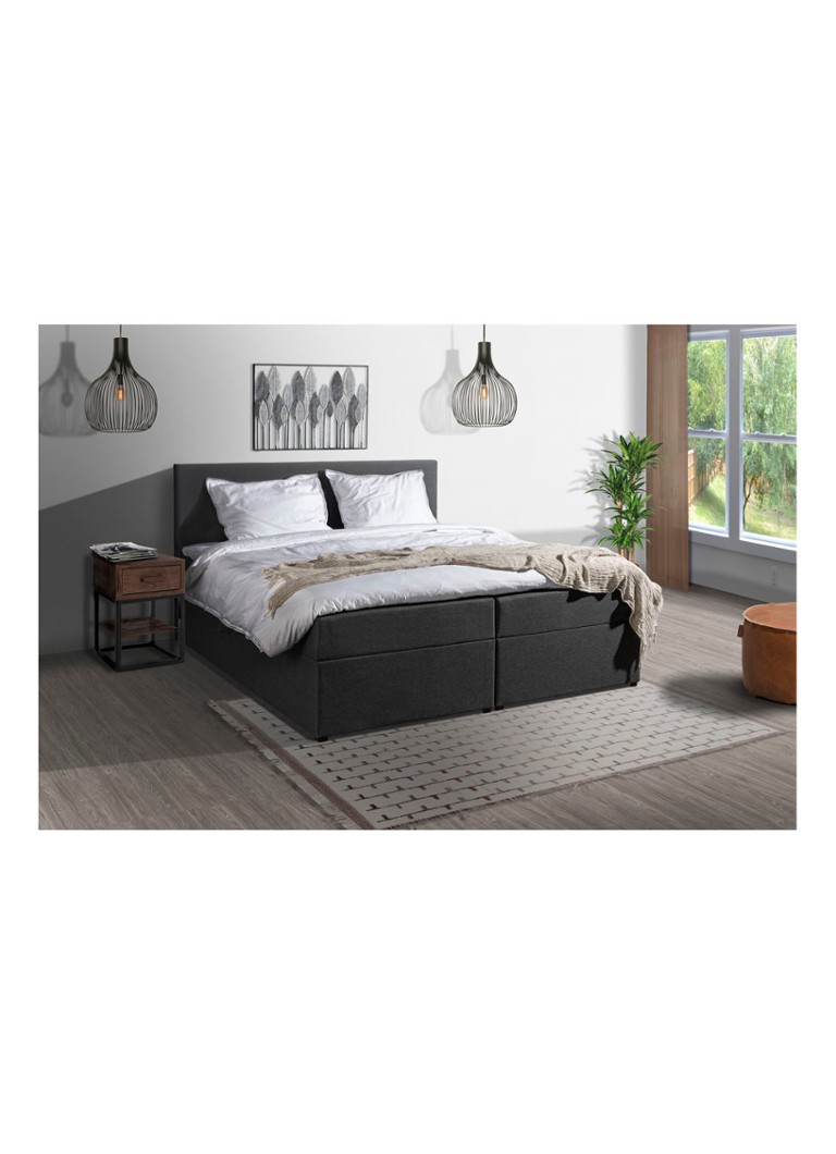 Sommier à lattes Bloemendaal Guardar avec espace de rangement, matelas et surmatelas inclus. Matelas et surmatelas inclus.