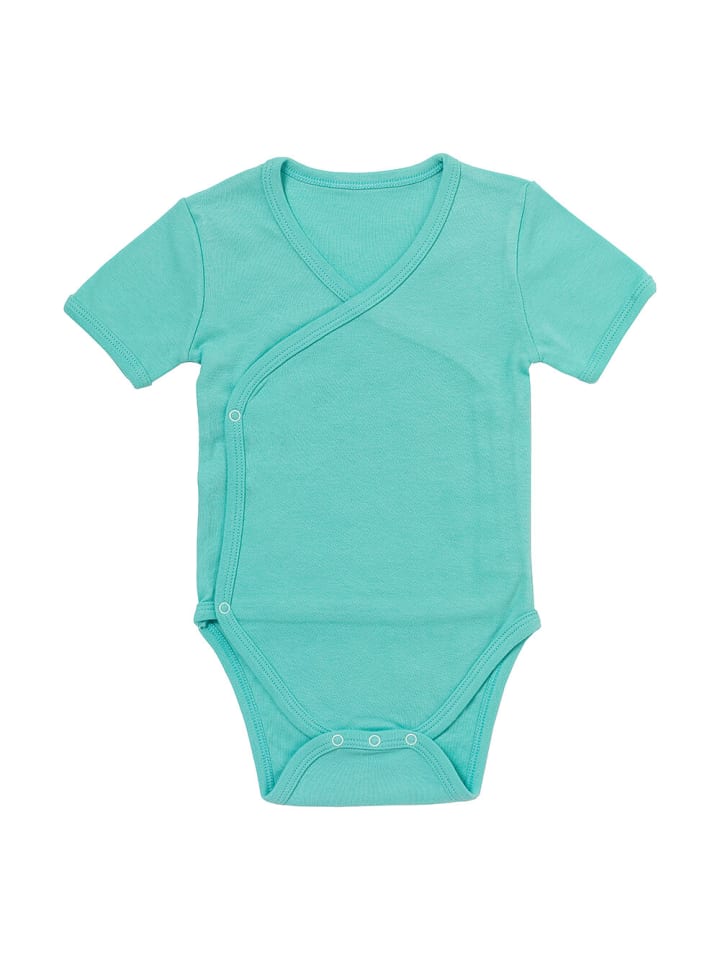 Schlummersack Bio Baby-Wickelbodys kurzarm 2er-Pack in Türkis günstig kaufen 92