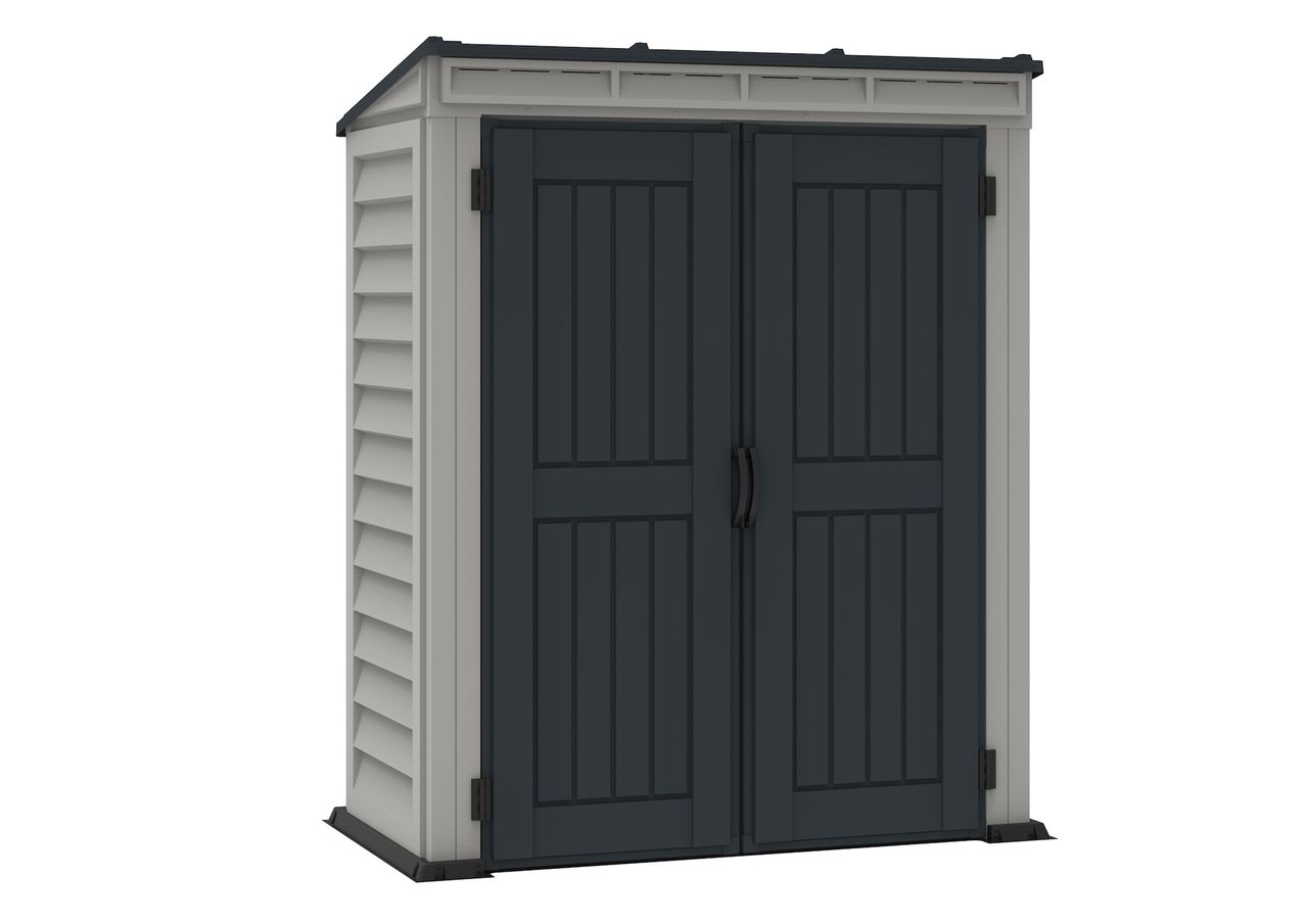 Duramax Kunststoffgerätehaus YardMate Pent 5'x3', 1,6 m² - Grau   Bodenkonstruktion DURAMAX 05325