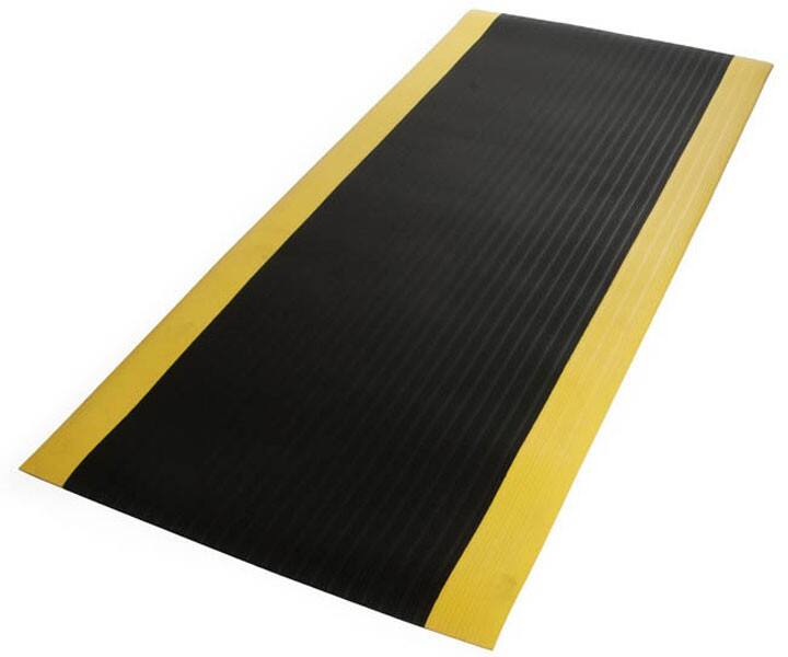 etm Anti-Ermüdungsmatte Softer-Work-Mat Schwarz, Gelb 90 x 150 cm