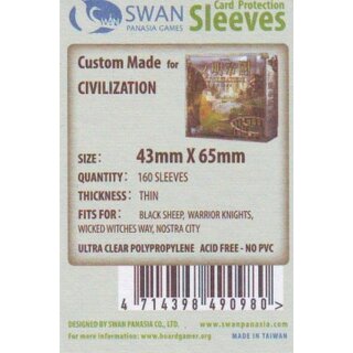 Swan Panasia Kartenhüllen 43mm x 65mm (160)