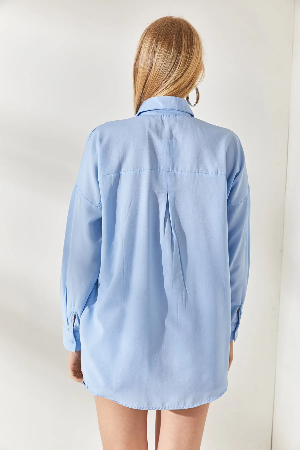 Olalook  Hemd - Blau - Oversized