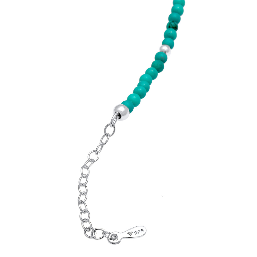 Nenalina Nenalina Collier Howlith Balls Turquoise Boho en argent sterling 925 collier
