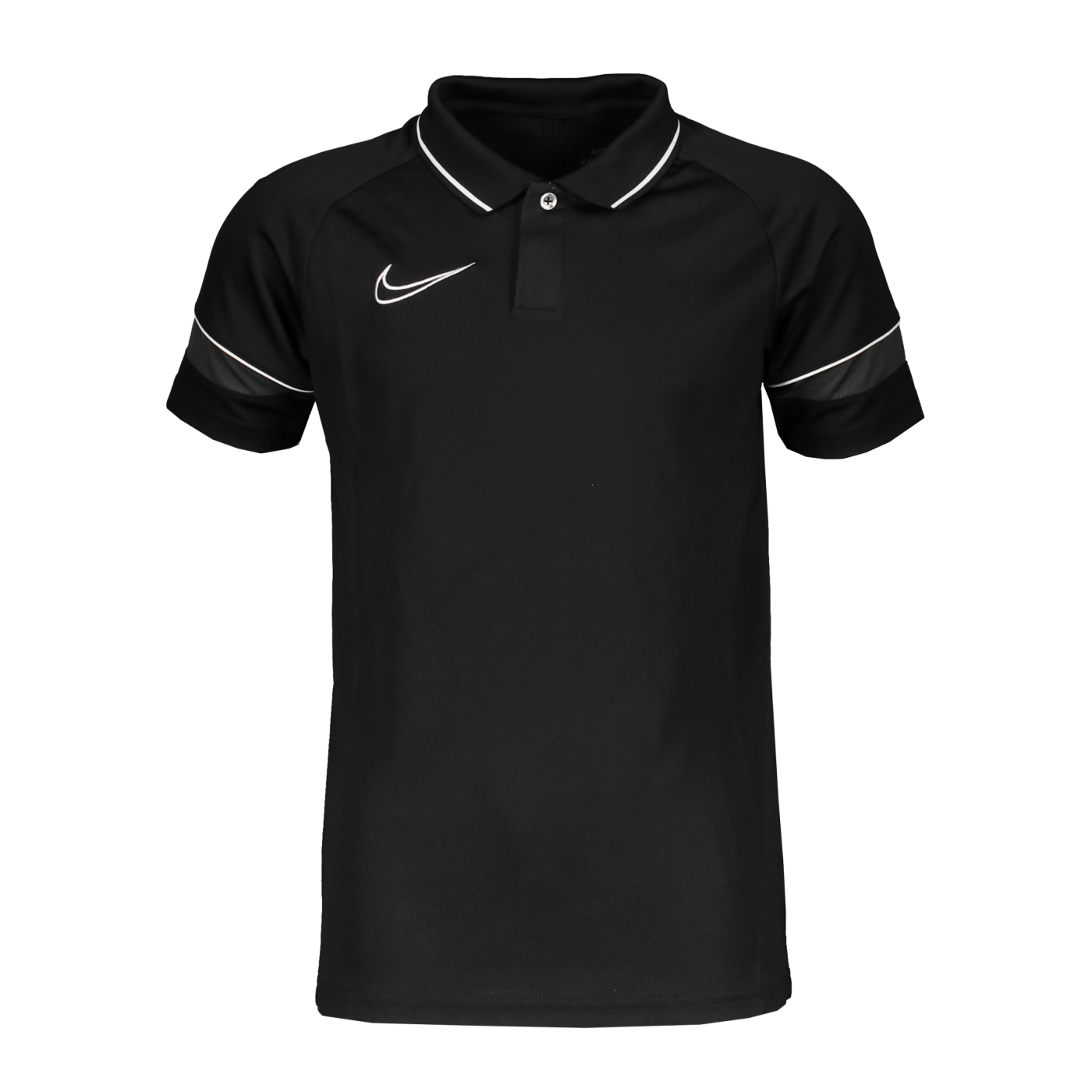 Nike Academy 21 Poloshirt Kids Schwarz Weiss F014