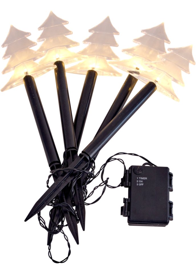 LED-Gartendeko (5er Pack)