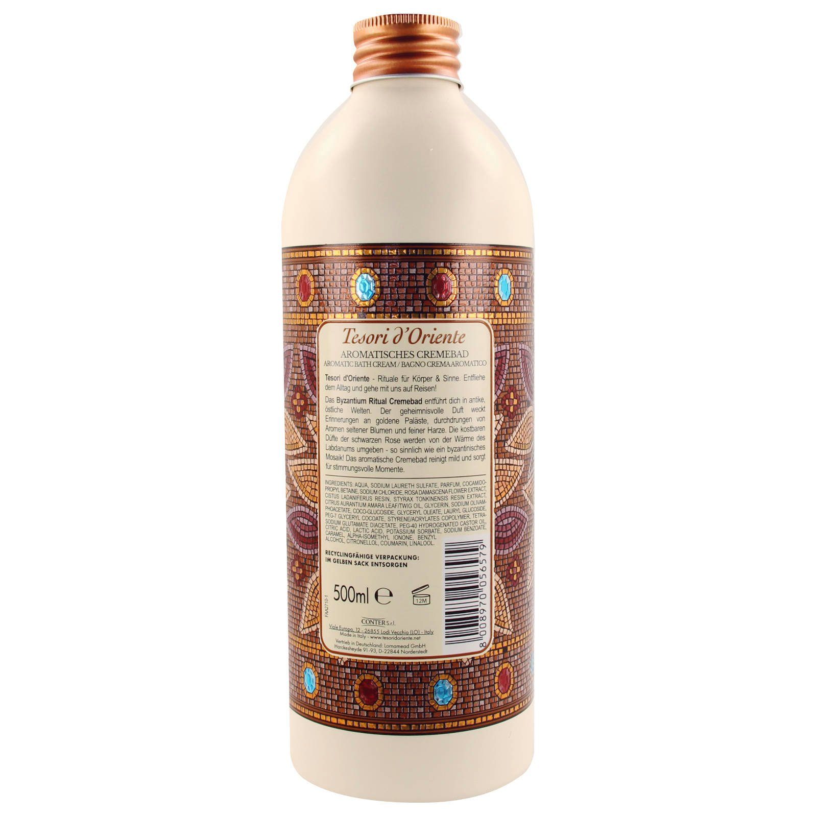 Tesori d´Oriente Pflege-Geschenkset Geschenkset Byzantium + Cremebad Byzantium Set, 4-tlg.