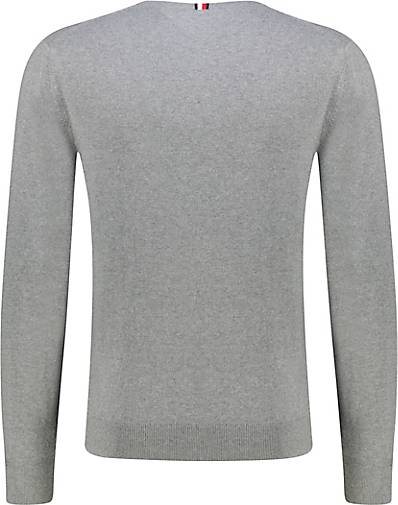 TOMMY HILFIGER Herren Strickpullover V-Kragen Baumwolle/Kaschmir Regular Fit