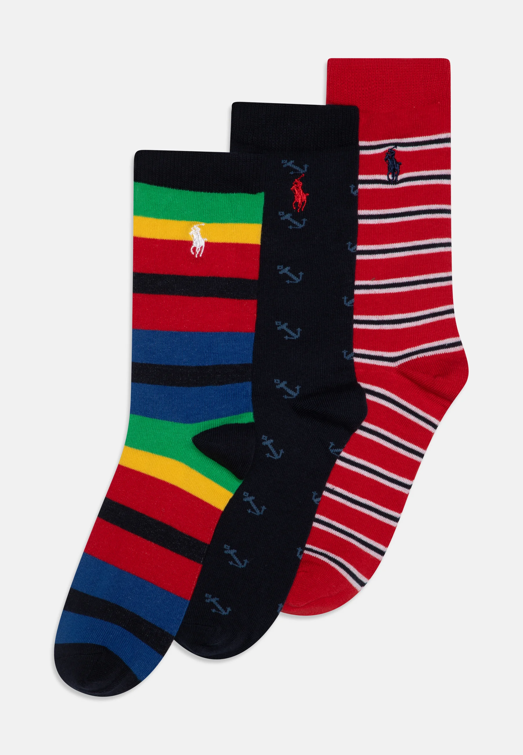 Calcetines Polo Ralph Lauren American Crew Unisex Pack de 3