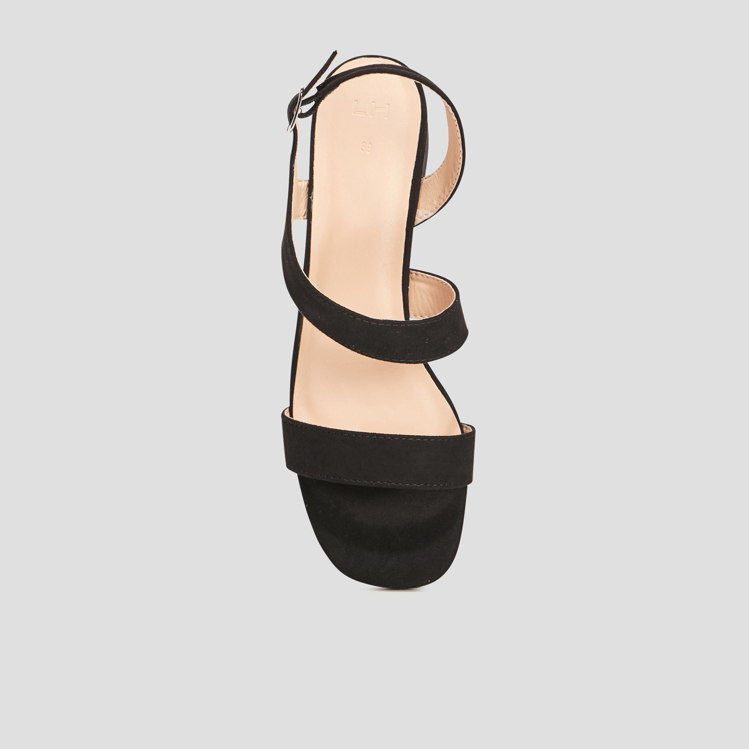 Sandales à talons noir femme | La Halle
