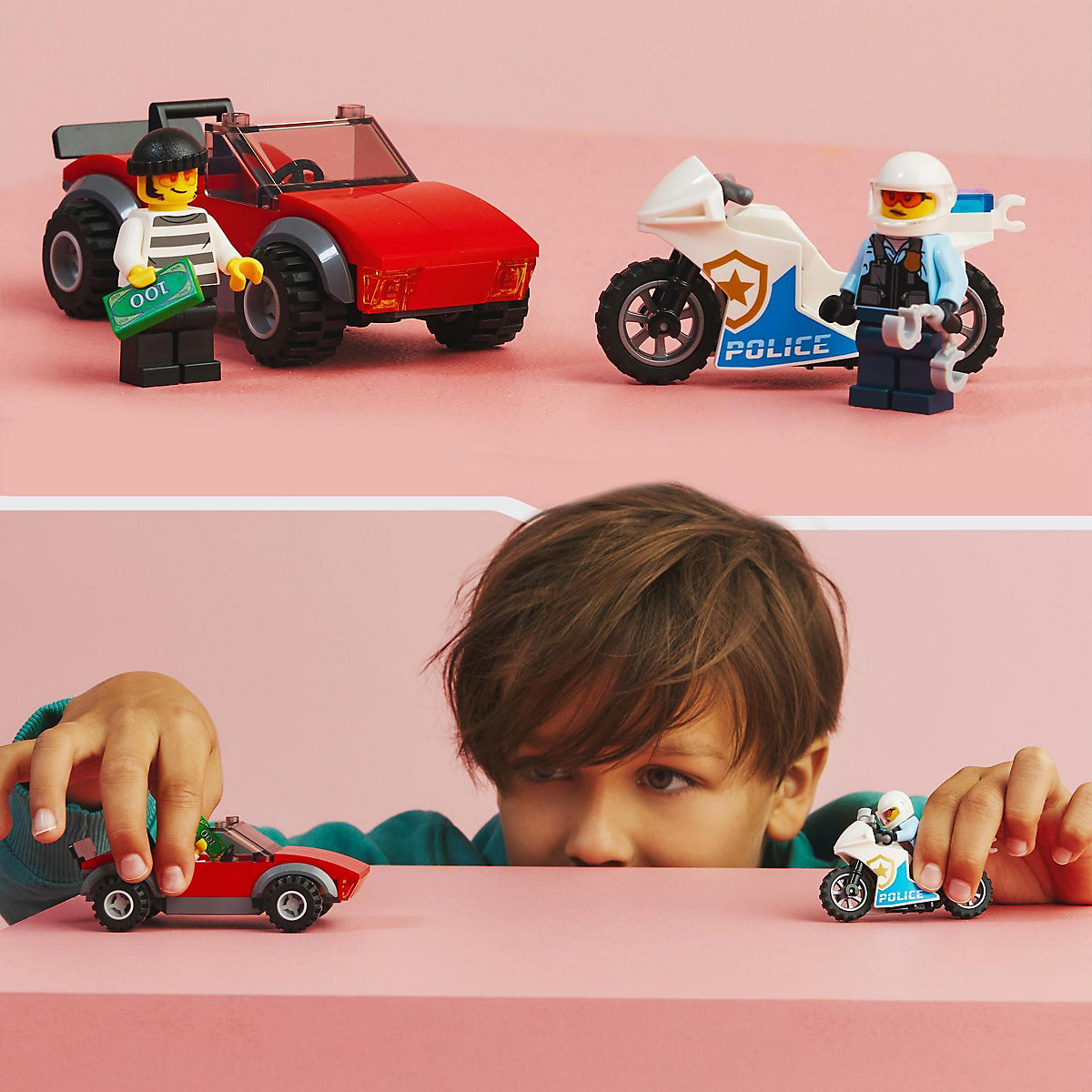 LEGO® City 60392 Verfolgungsjagd mit dem Polizeimotorrad