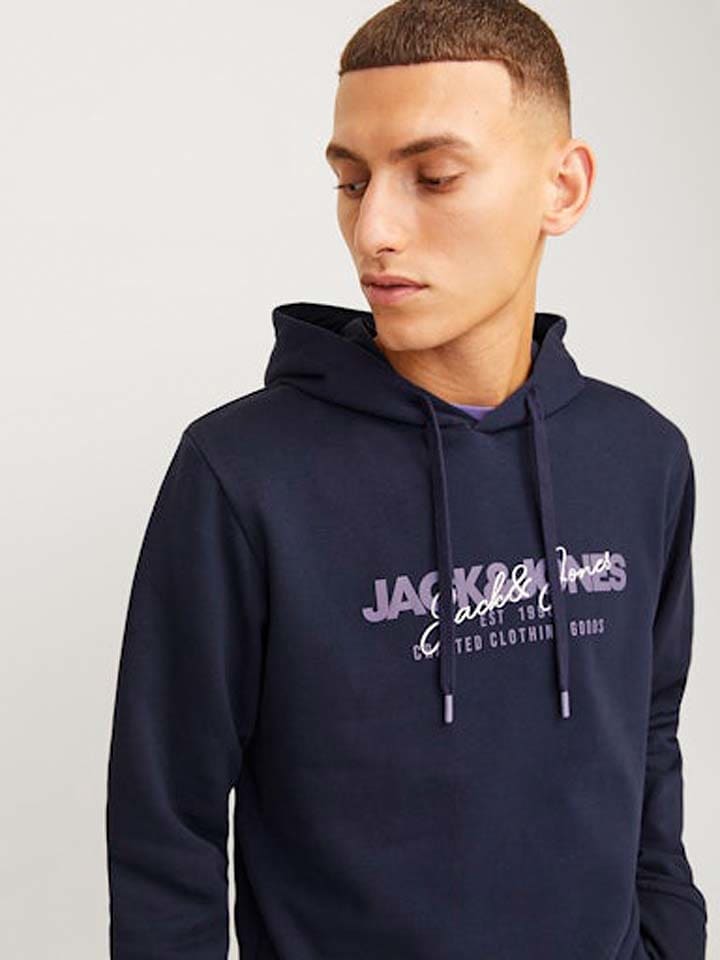 Jack & Jones Hoodie in Dunkelblau günstig kaufen