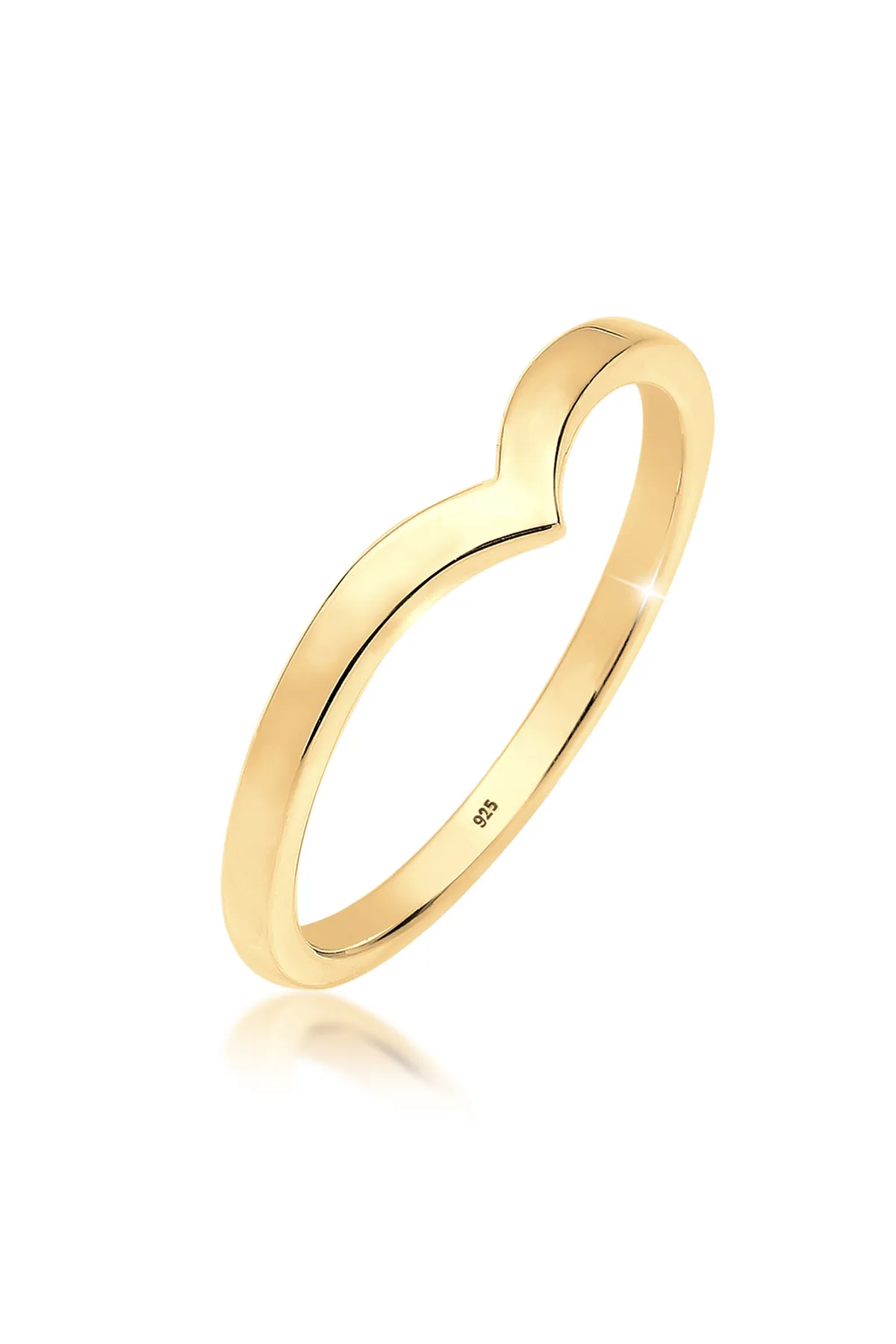 ELLI  Ring V-Stacking Geo Trend Blogger 925 Sterling Silber