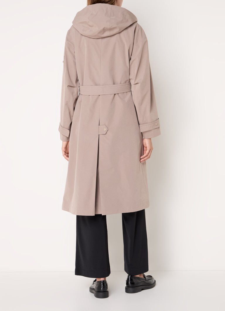MaxMara Carter parka levehető kapucnival és övvel