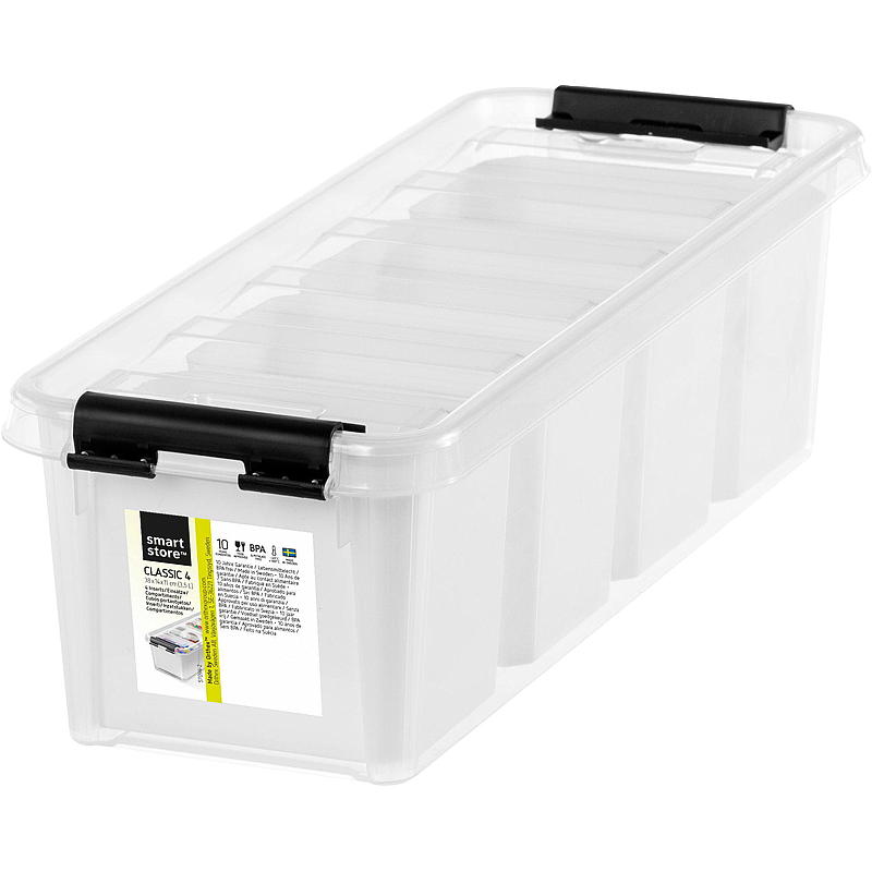 Smartstore Oppbevaringsboks SmartStore™ 3,6 liter Colour L38 x B14 x H11 cm, m/lokk og innsatser