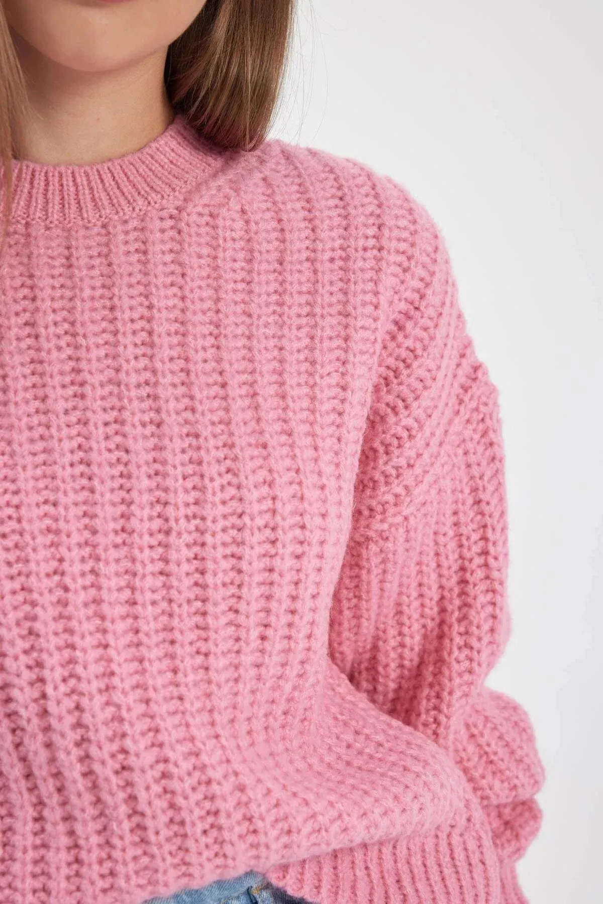 DeFacto  Cooler Oversize-Fit-Pullover mit Rundhalsausschnitt V1811az23wn