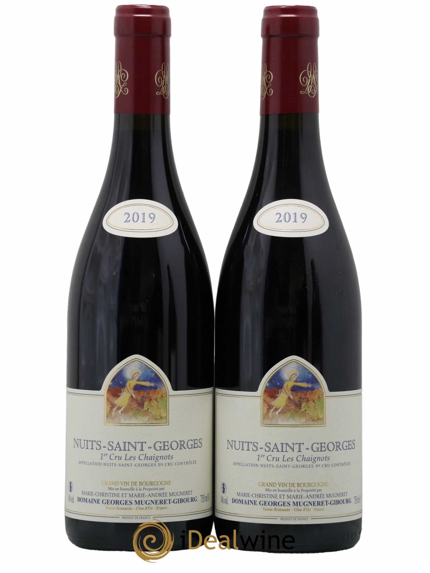 Nuits Saint-Georges 1er Cru Les Chaignots Mugneret-Gibourg (Domaine)  2019 - Lot de 2 Bouteilles