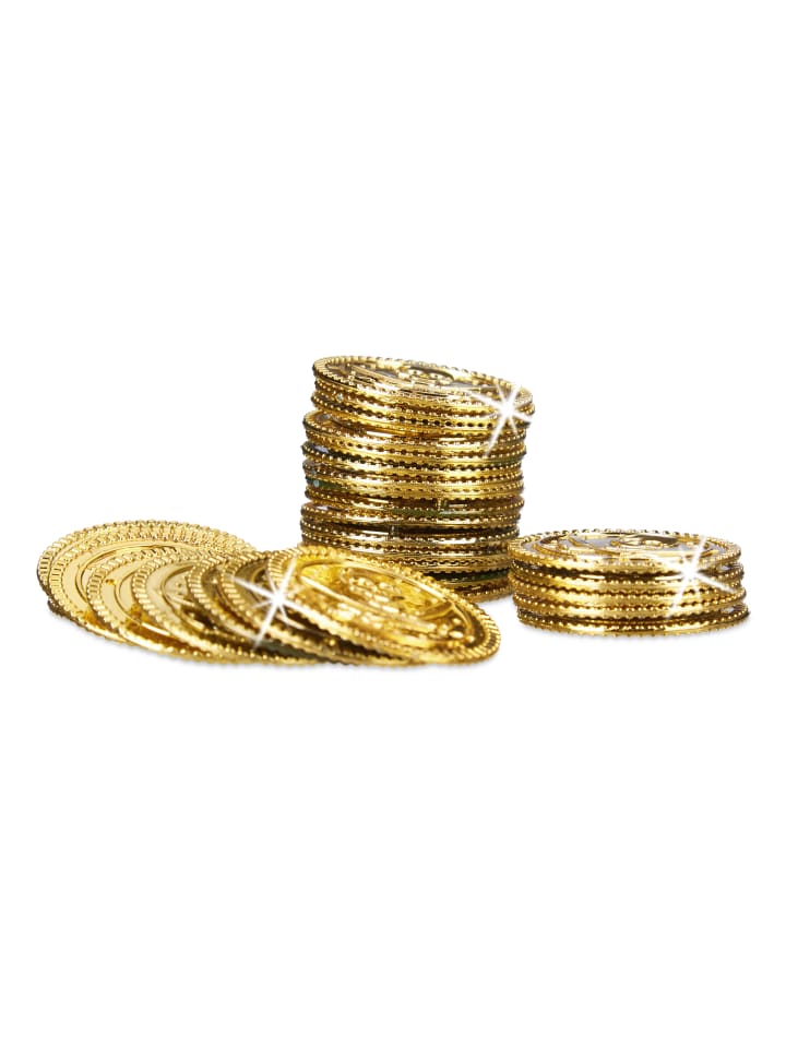 relaxdays 48x Piratenmünzen in Gold günstig kaufen onesize