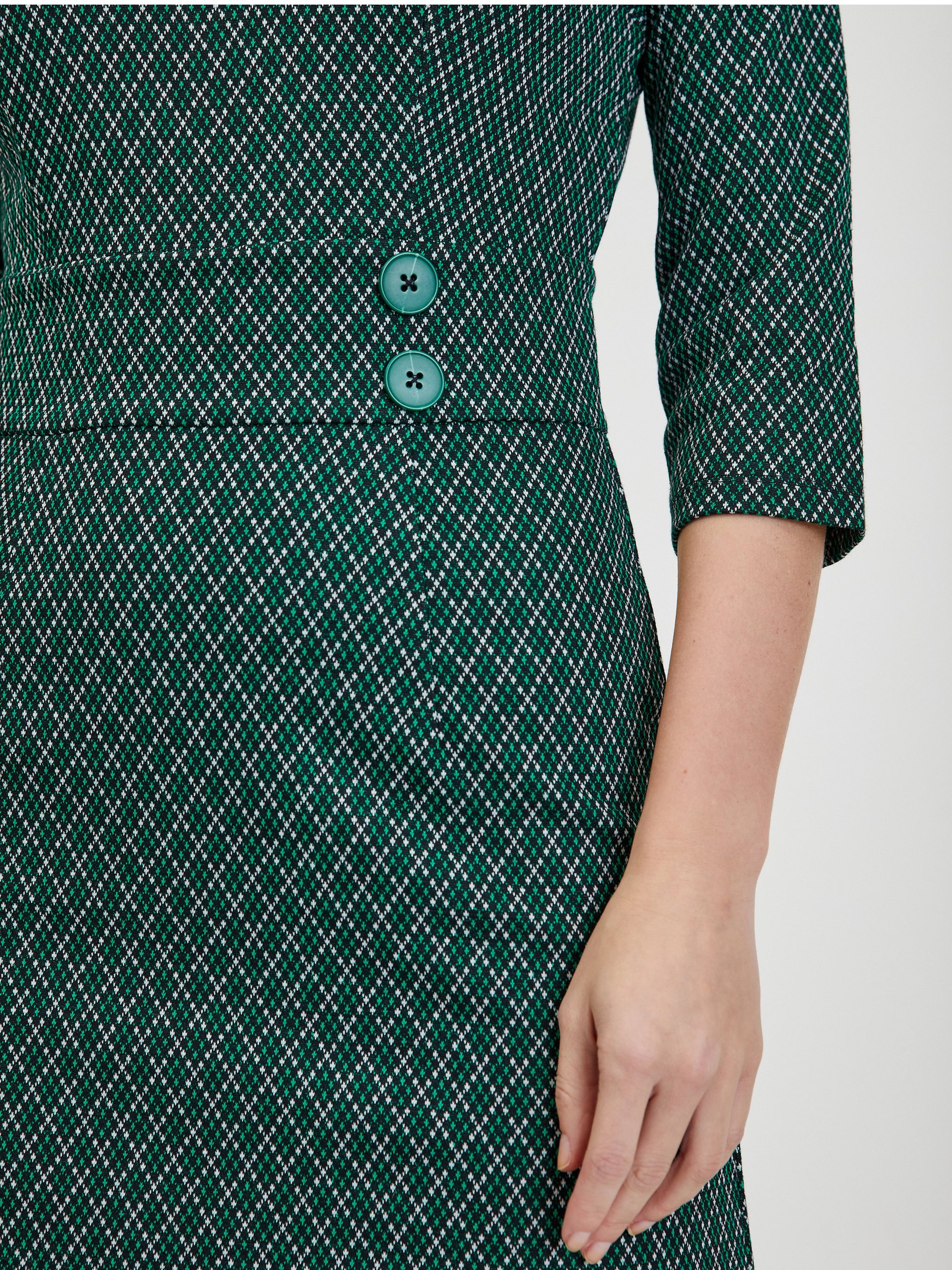 Grünes gemustertes Damenkleid ORSAY
