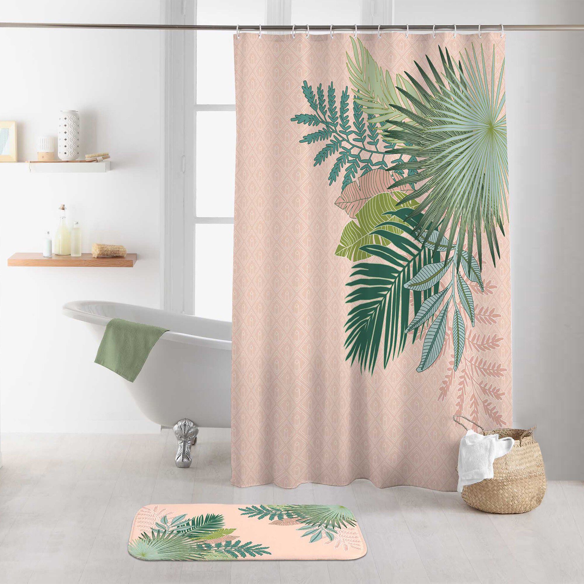 Rideau de douche imprimé Rosy Bay