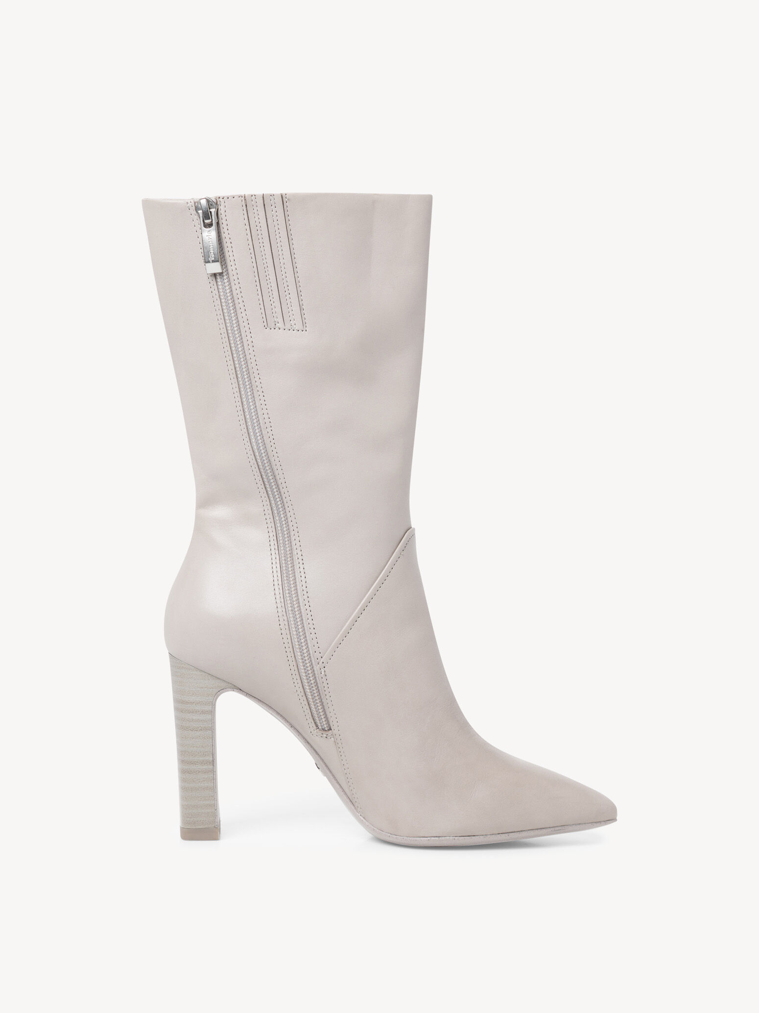 Bottine en cuir - gris